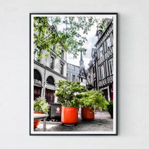Rouen France Photo Print: Old Town Architecture (Digital Prints)