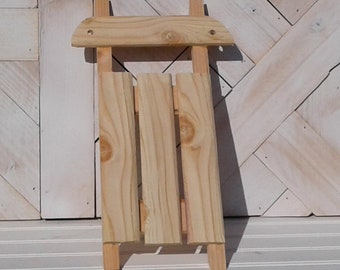 Unfinished Wood Sled Etsy