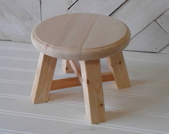 small wooden stool argos