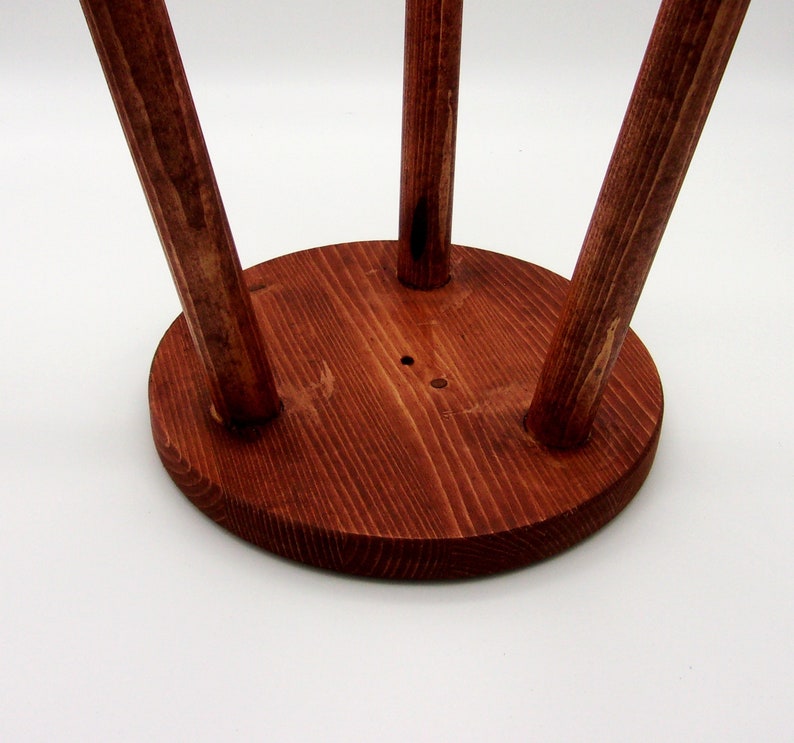 15 inches tall With 3 Legs Sanded and Ready to Paint or Stain Unfinished 11 inch Wood Plant Stand Stool FREE RETURNS Milking Stool