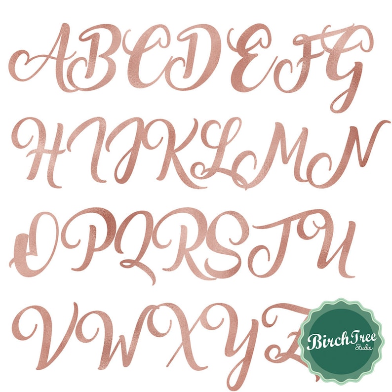 Rose Gold Foil Alphabet, Rose Gold Sparkle Letters, Rose Gold Texture ...