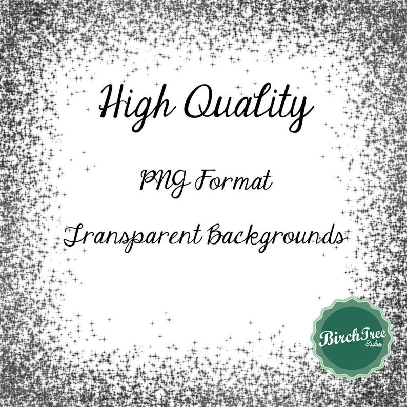 Digital Glitter Borders Black Confetti Glitter Clipart Invitation