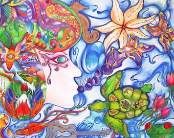 Sea of Dreams Original Drawing