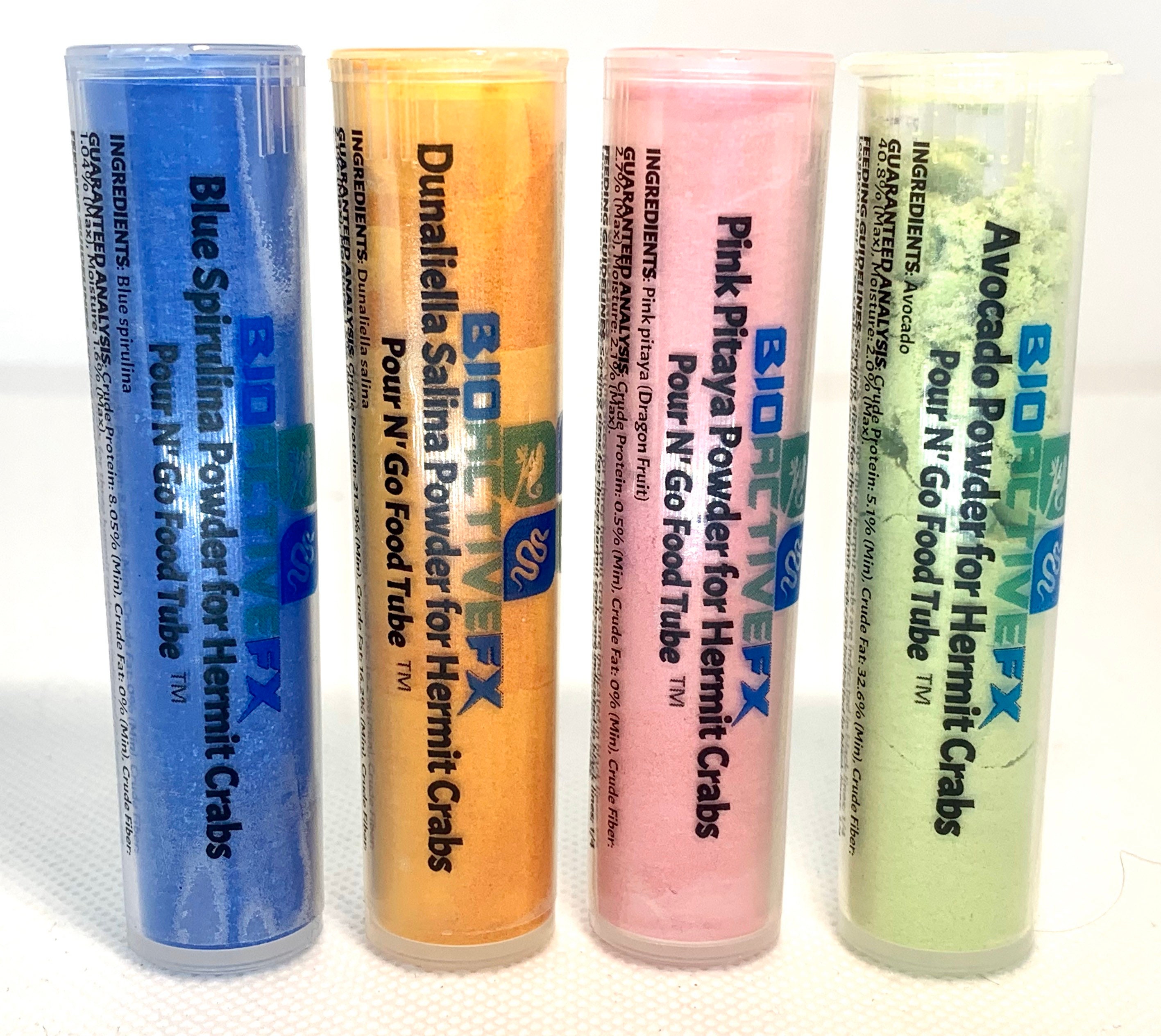 Quad Color Powder Pack for Hermit Crabs - Natural Pigments - Pour N’ …