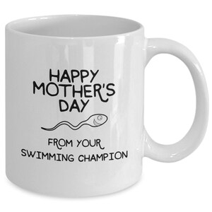 Mom Thanks For Not Swallowing Me Mug Etsy