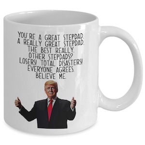 Taza de Trump para padrastros: divertido regalo de Trump para padrastros