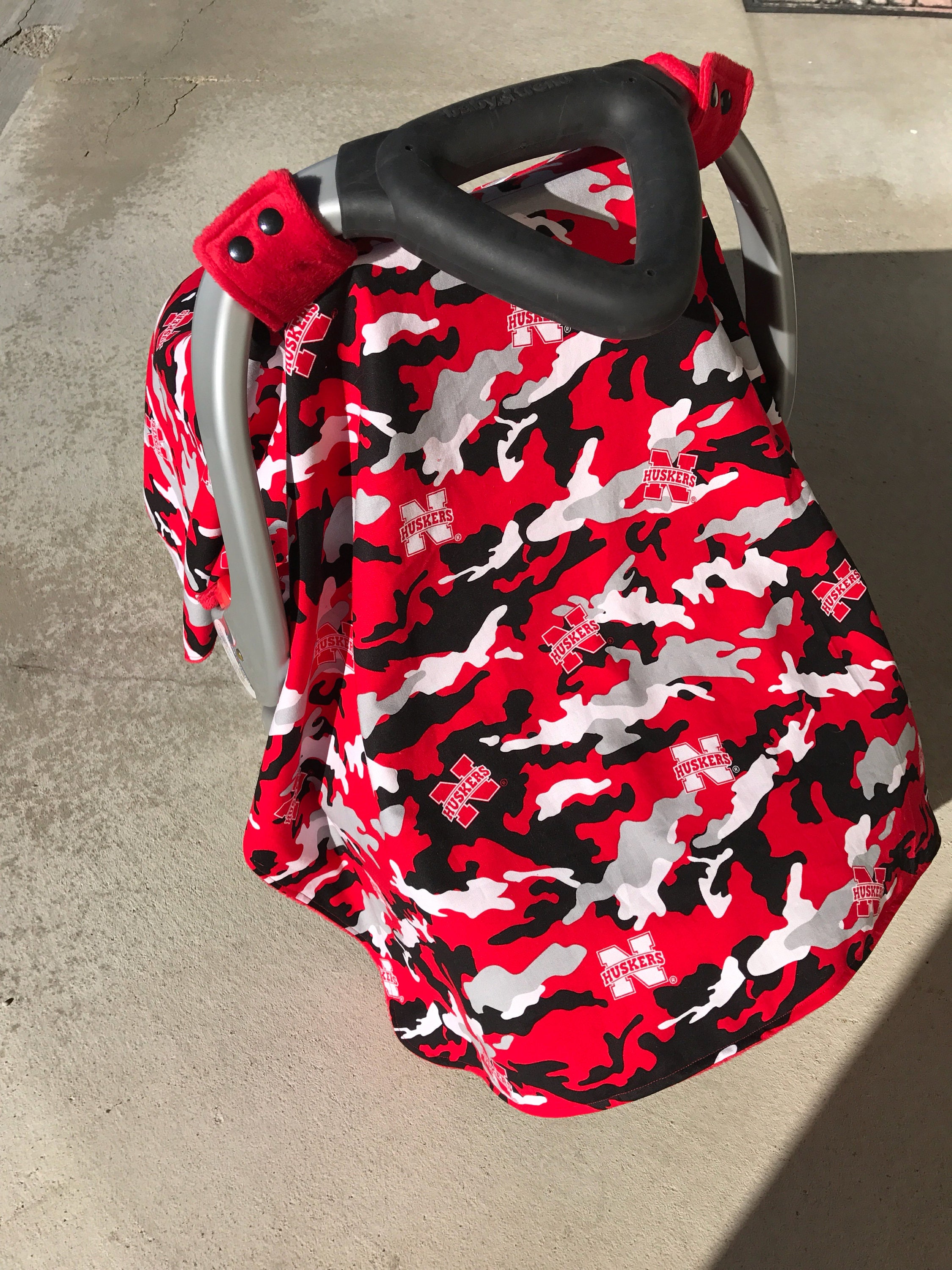 Husker Camo Car Seat Canopy Infant Car 