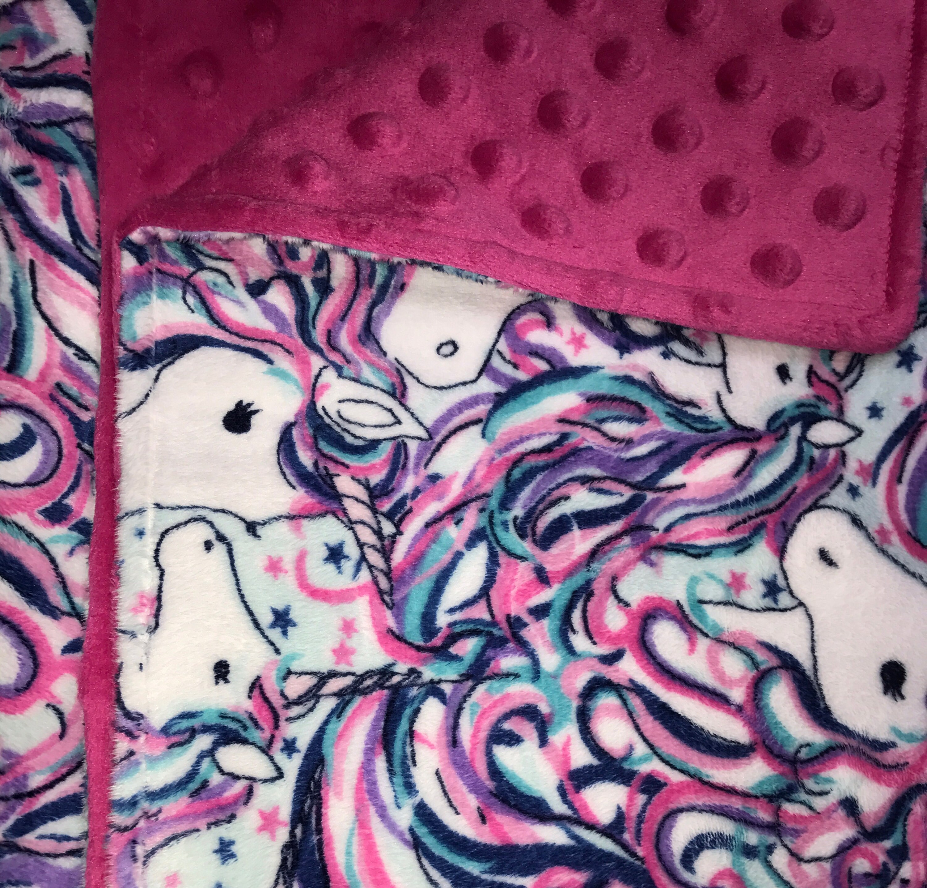 Unicorn Weighted Blanket, Weighted Blanket, Unicorn Child Weighted