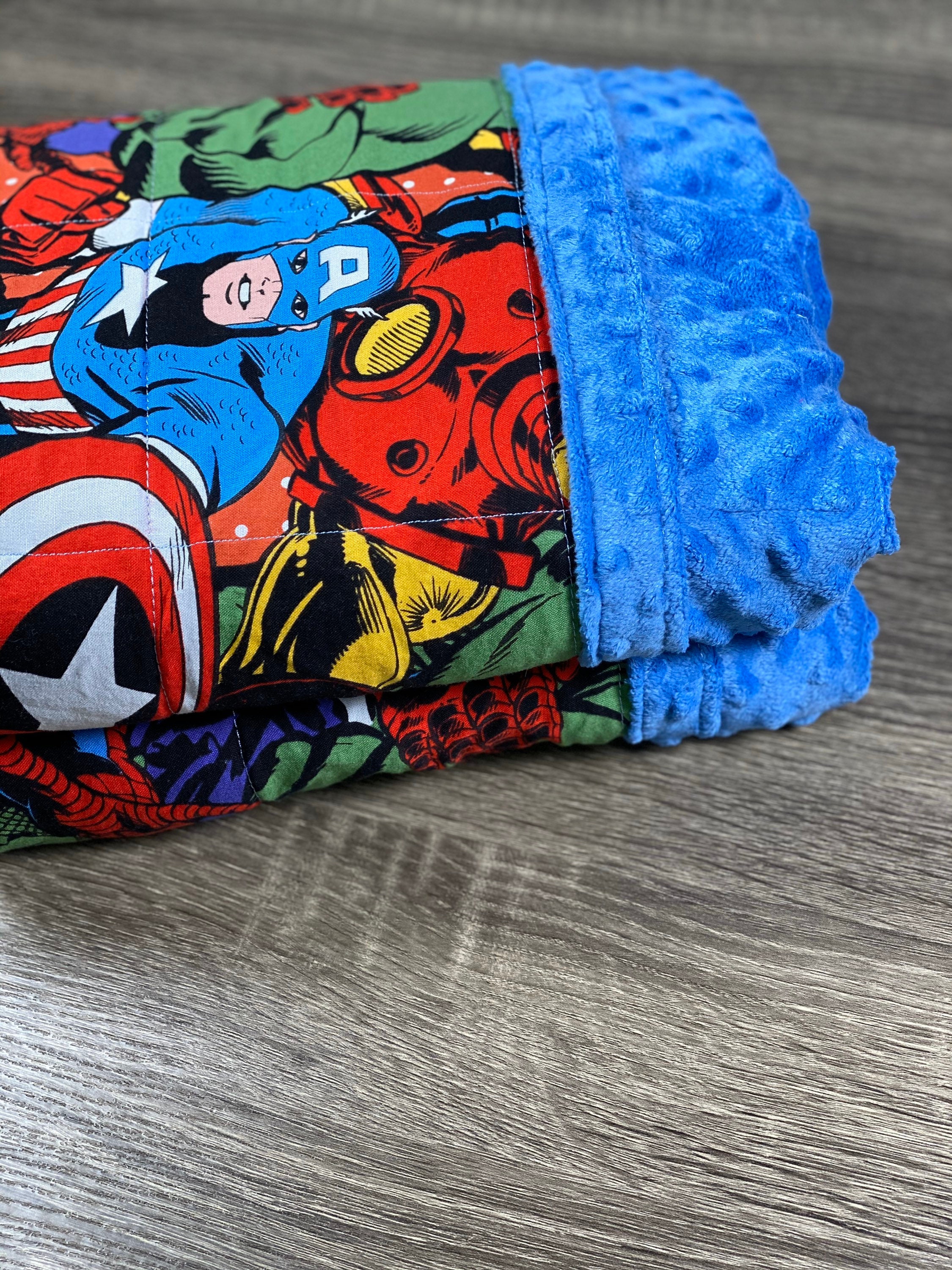 11 pound Superhero Weighted blanket, 40x70 inches, Large Weighted