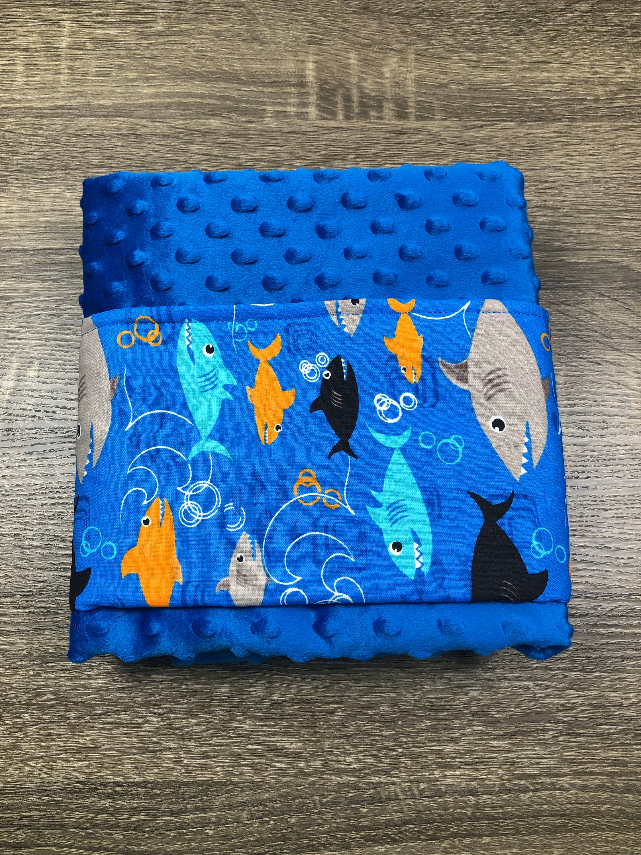Sharks Weighted Blanket, Child Size Weighted Blanket, Baby Sharks Theme