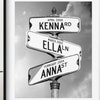 Three Names Personalized Street Signs Custom Digital Photo Art - Etsy