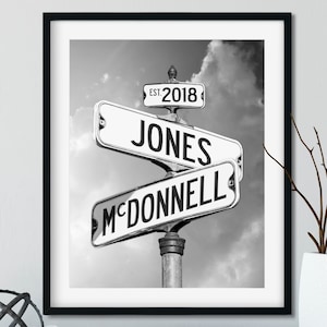 Street Signs Personalized Digital Photo