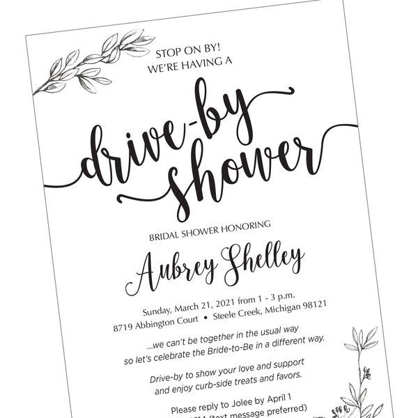 Come and Go Wording for Invitation Etsy