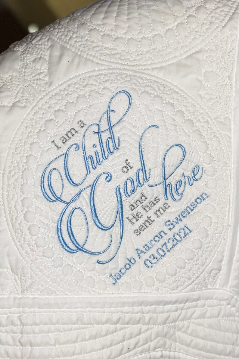 Personalized Baptism Blanket Gift With Child of God Name and Etsy