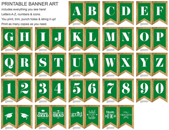 Instant Download Printable Party Banner You Print and - Etsy