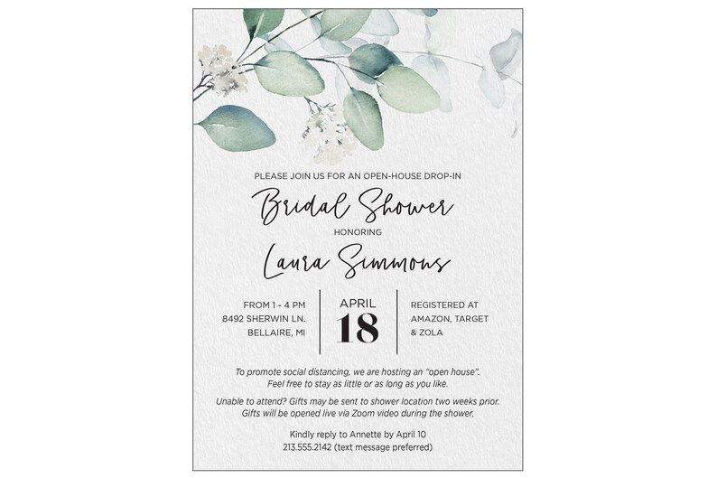 Open House Drop in Shower Invitation - Etsy