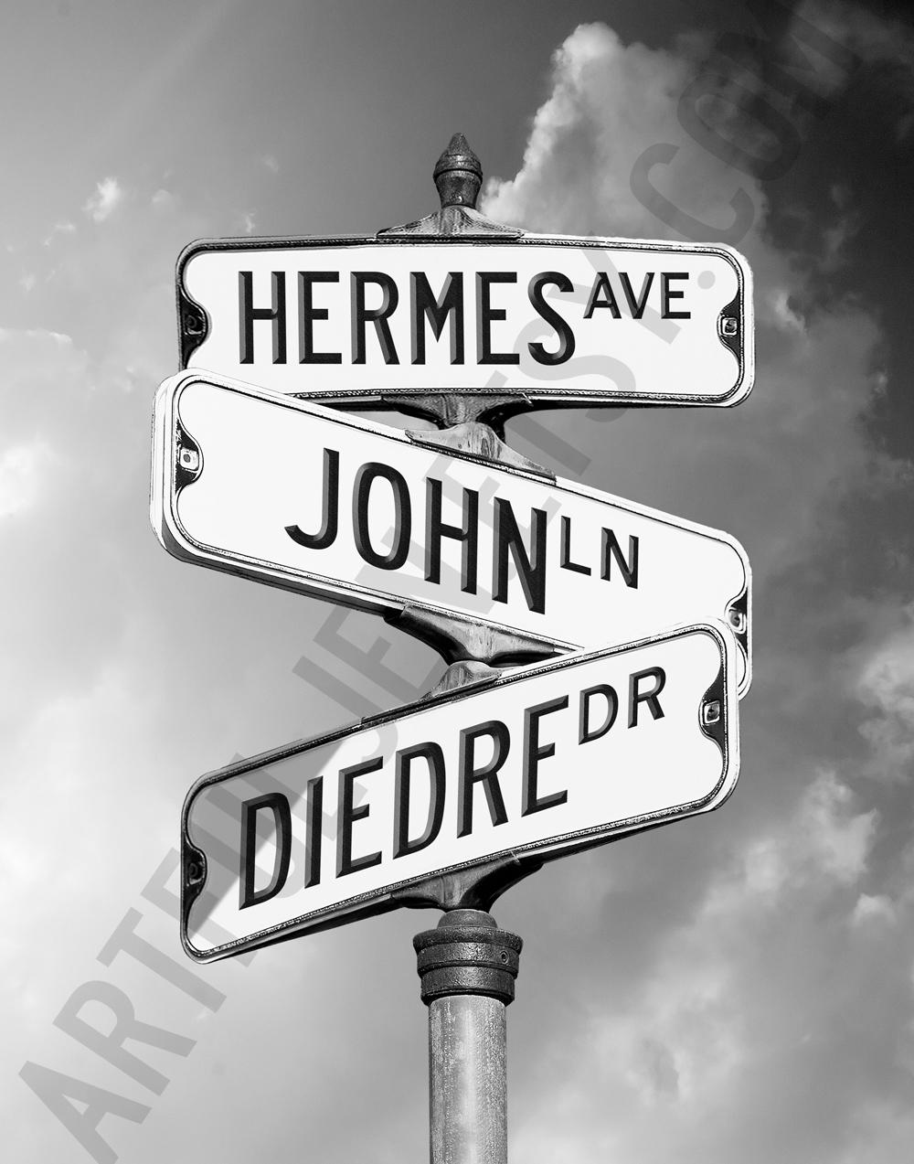 Family Names Personalized Street Signs Art - Etsy