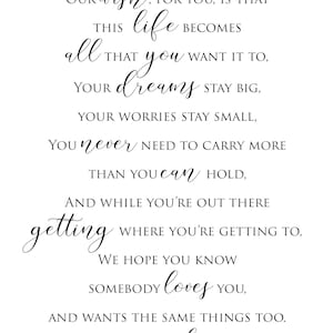 File stampabile I nostri auguri per te - File digitale scaricabile