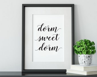 Dorm Sweet Dorm Printable - Etsy