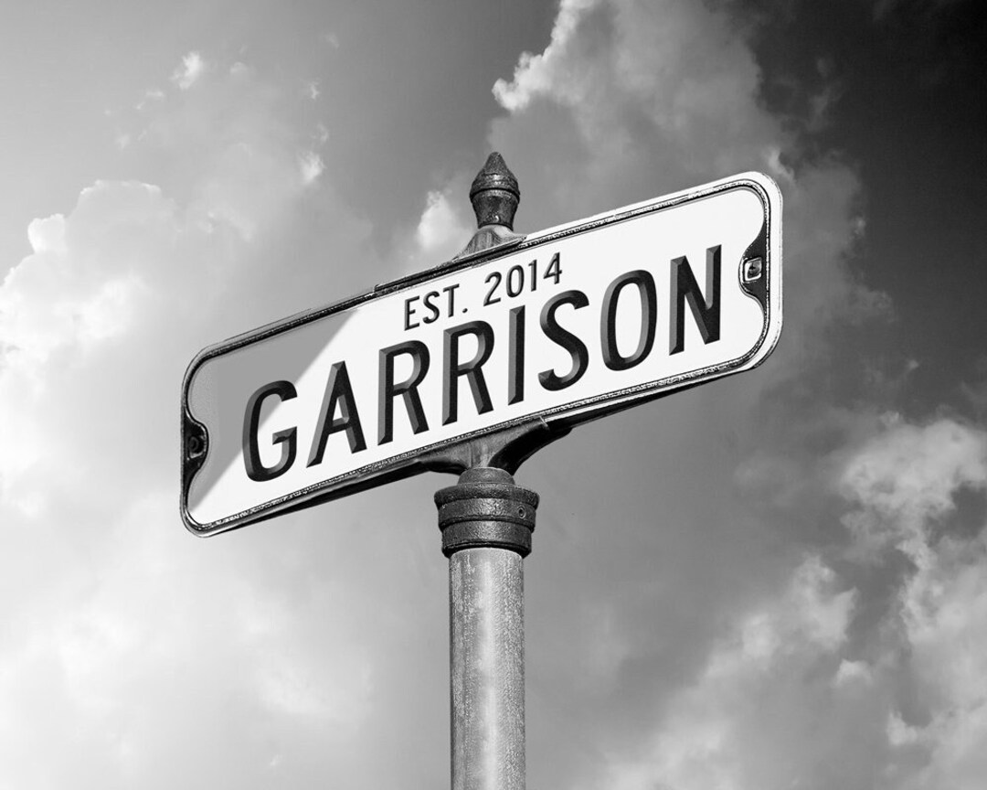 Strret Sign Photo Cards Personalized Street Sign Digital Photo Art With One Name You Print and ...