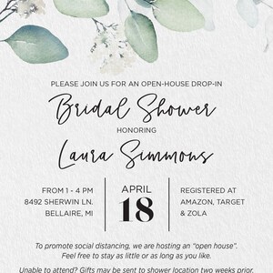 Open House Drop in Shower Invitation - Etsy