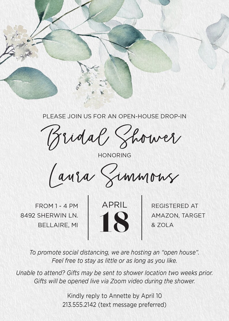 Open House Drop in Shower Invitation - Etsy