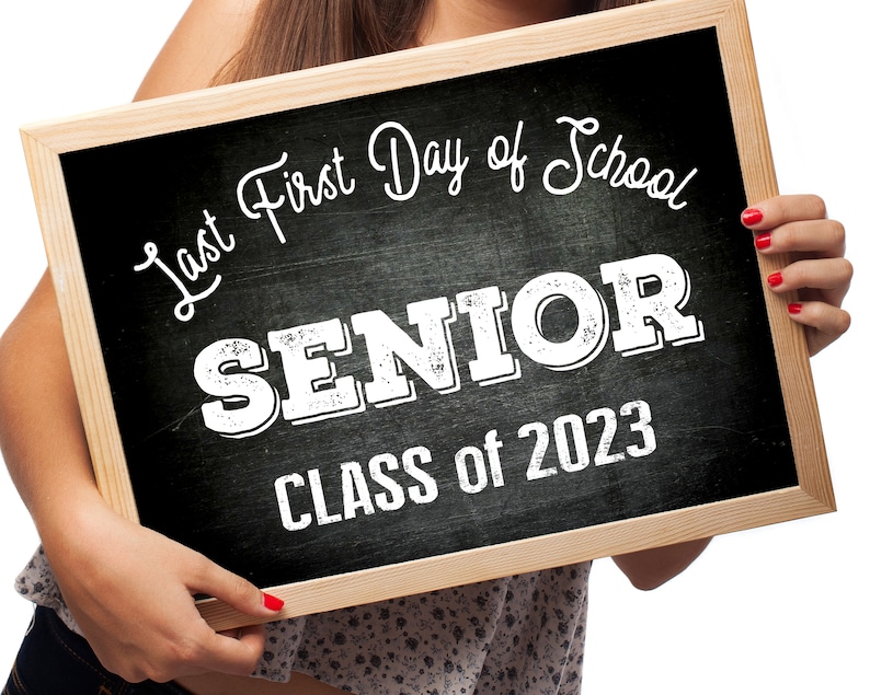 Last First Day of School Senior Class of 2026 Instant Download Printable Sign image 3