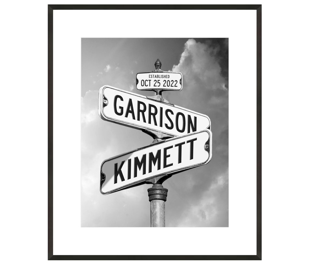 Strret Sign Photo Cards Printable Street Signs Digital Photo Art - Etsy