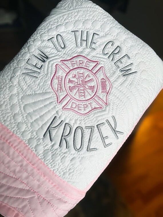Firefighter baby blanket clearance