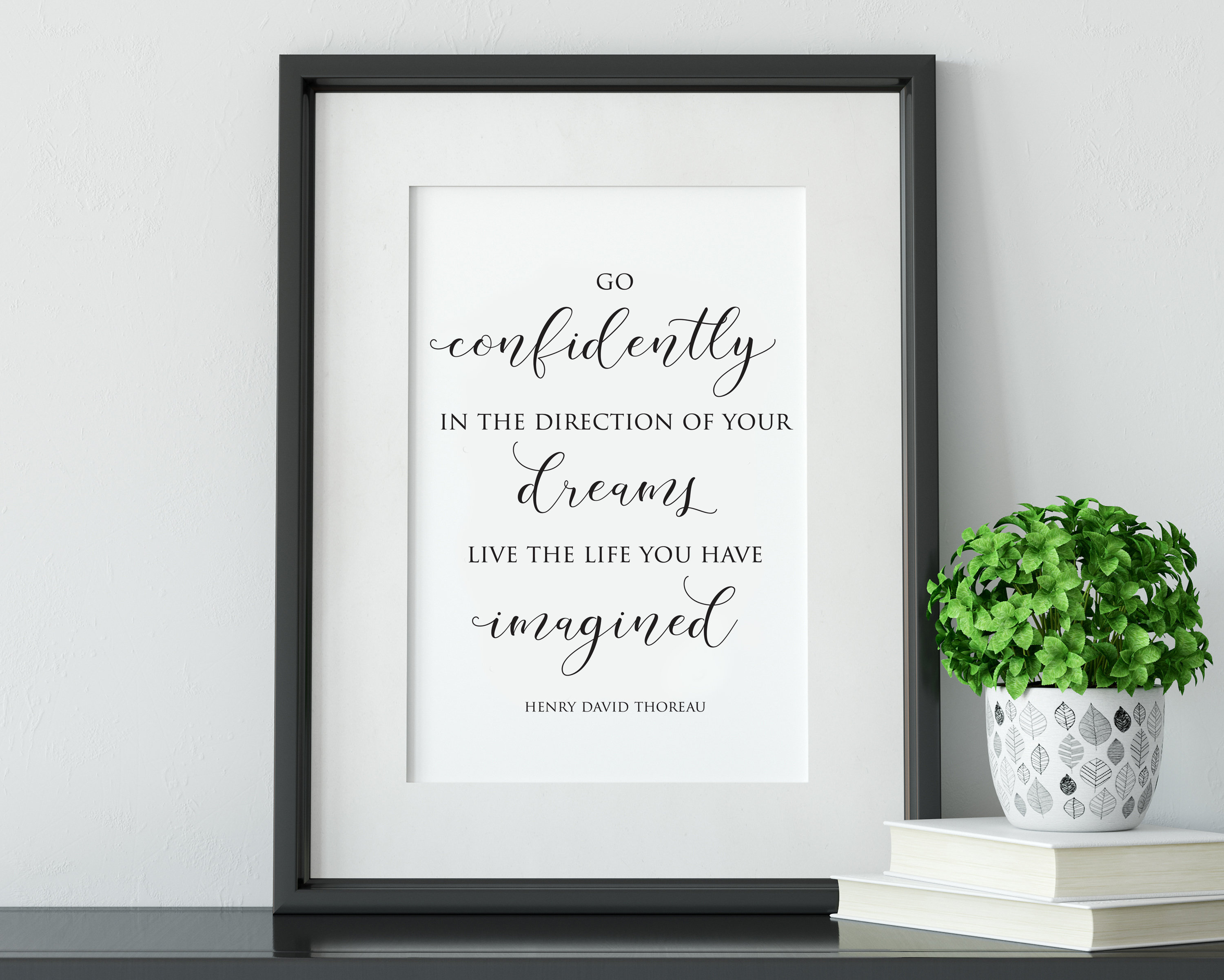 Quotable Magnet - Go Confidently In The Direction Of Your Dreams! Live The Life You Imagined. Henry David Thoreau