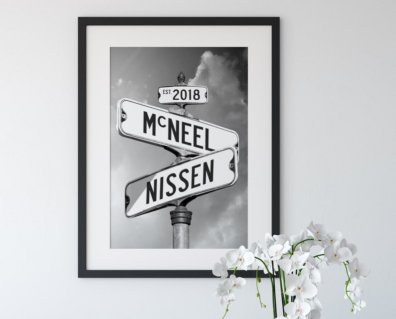 Personalized Street Signs Photo Print You Frame