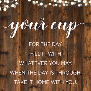Fill Your Cup -  Singapore