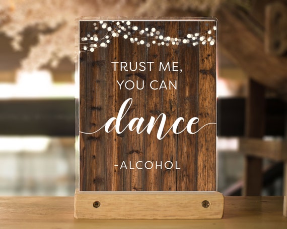 Home Decor You Can Dance Printable Alcohol Poster Instant Download Digital Poster Bar Cart Decor Trust Me