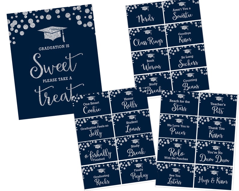 Printable Candy Bar Sign and Candy Buffet Tags - Etsy