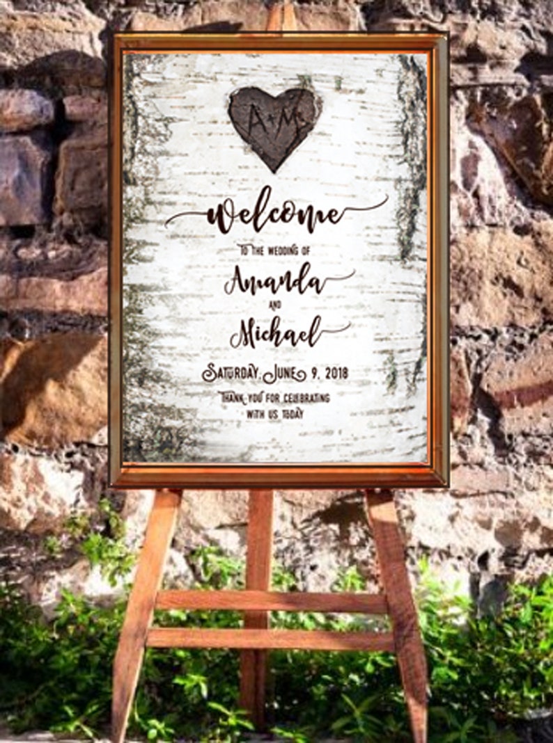 Printable Wedding Welcome Poster Personalized for You With | Etsy