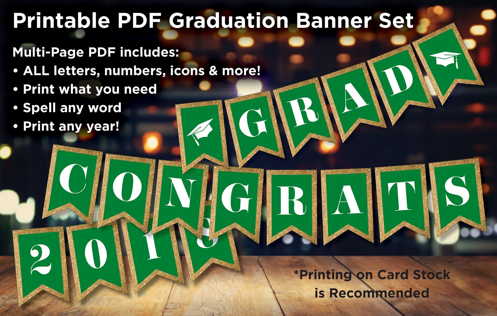 Instant Download Printable Party Banner You Print and - Etsy