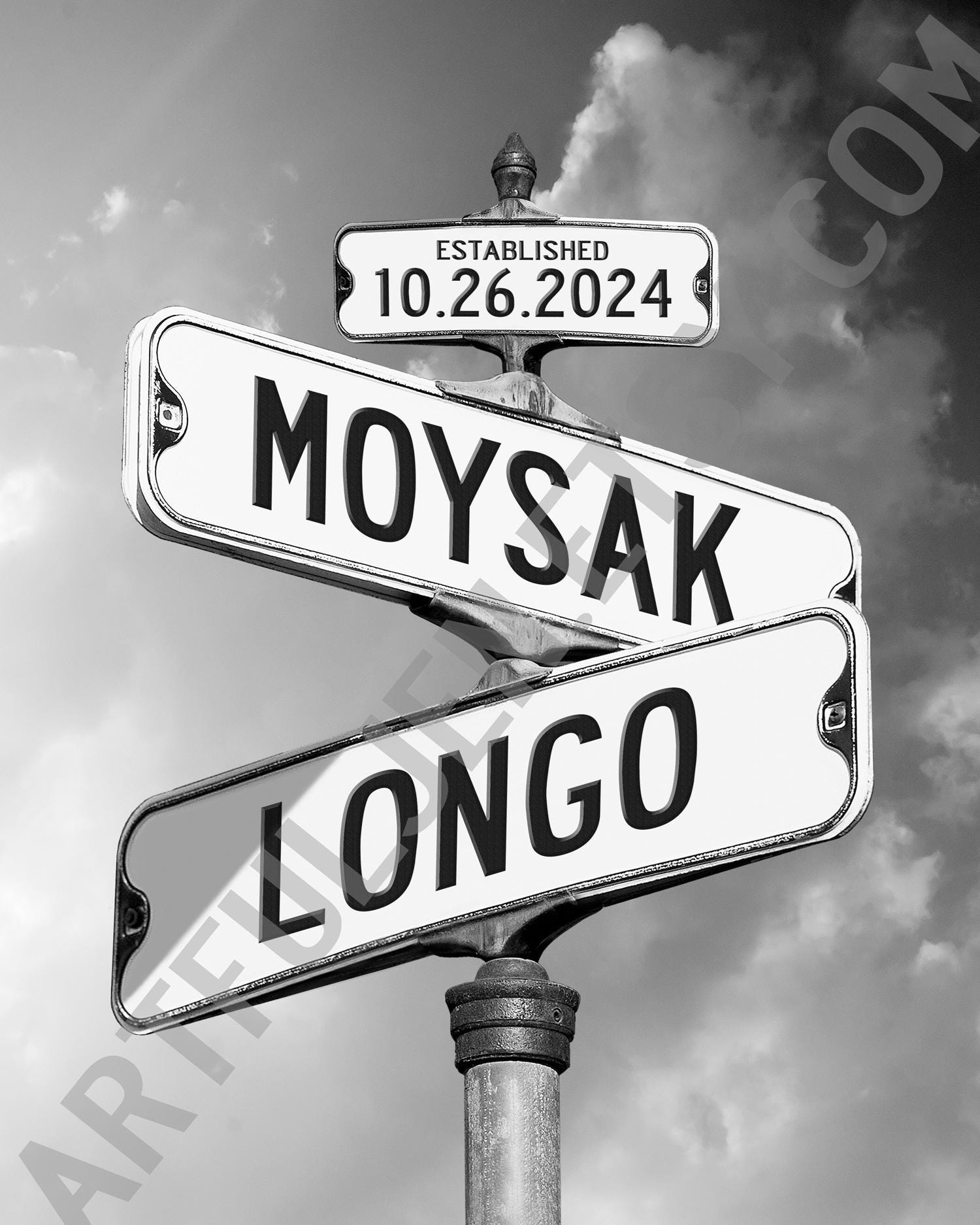 Strret Sign Photo Cards Street Signs With Names and Date Digital Photo You Print - Etsy