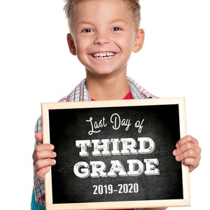 Last Day of Third Grade Last Day of School Printable Sign - Etsy