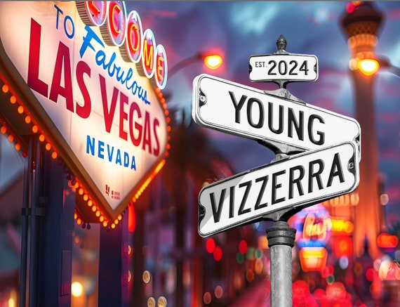 Printable Personalized Las Vegas Street Signs Digital Photo - Etsy