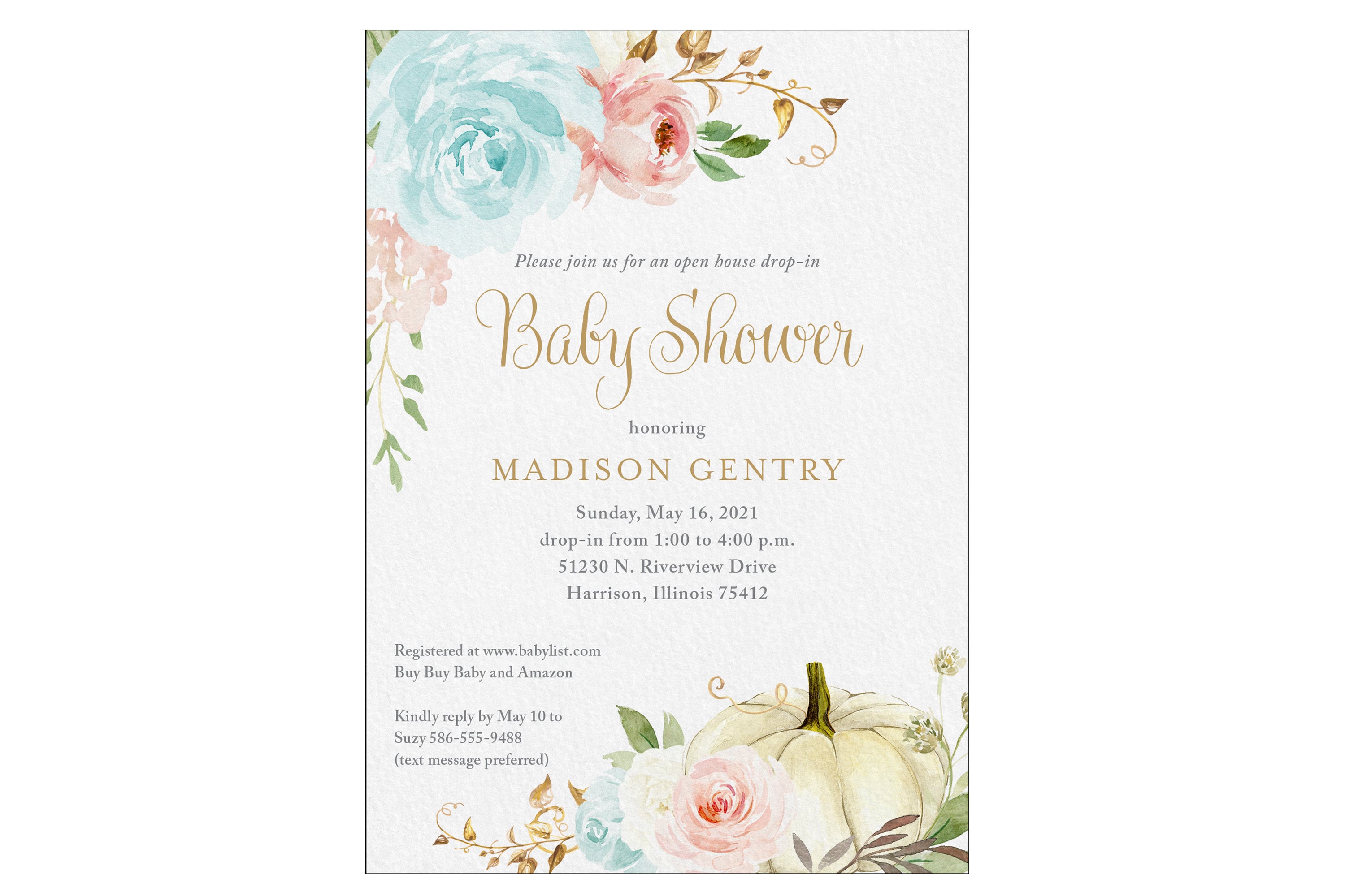 Open House Drop In Baby Shower Invitation Etsy