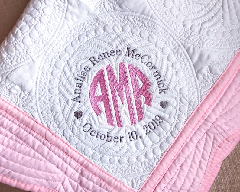 blanket with name all over