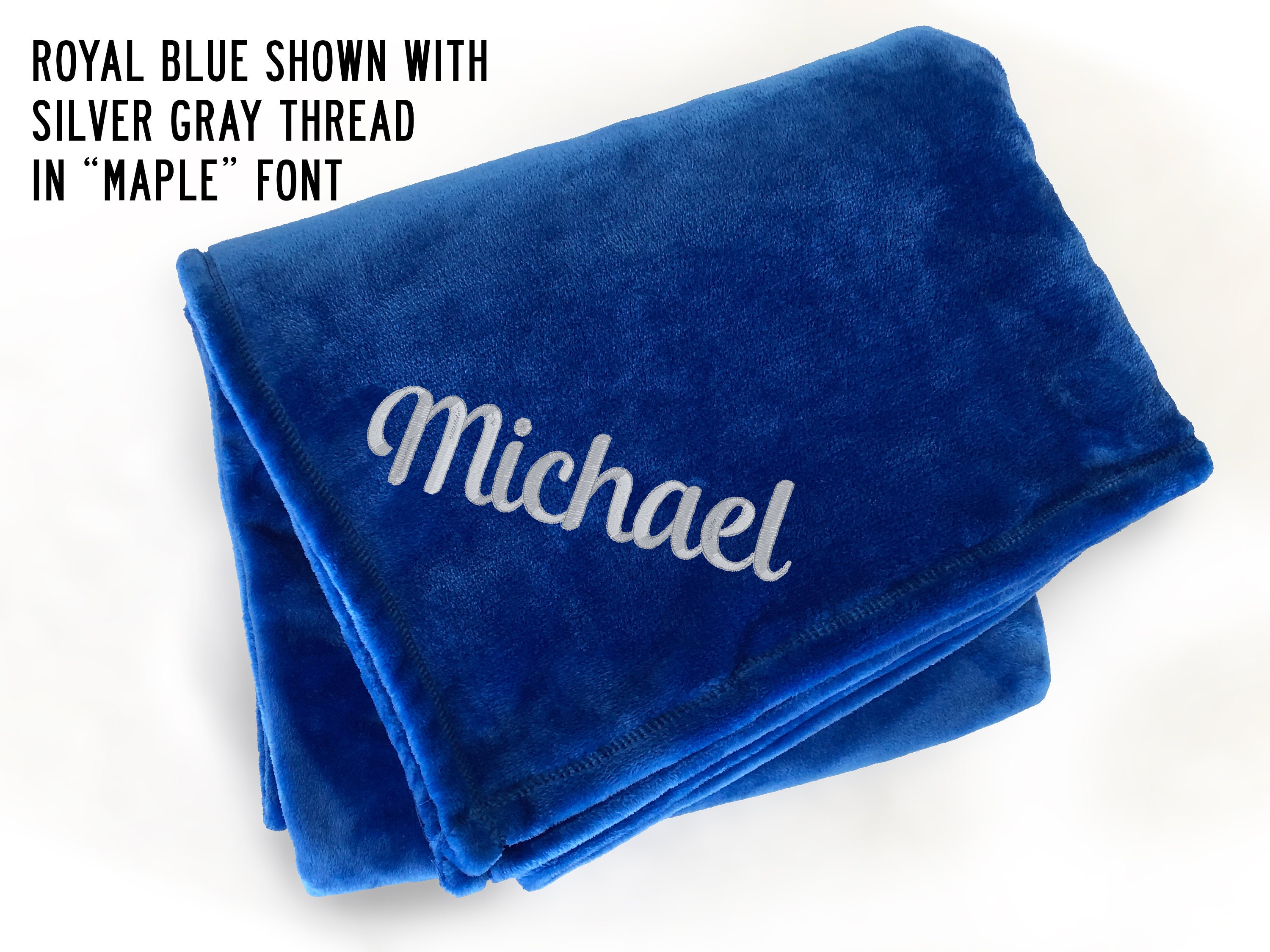 Personalized Plush Mink Throw Blanket Etsy