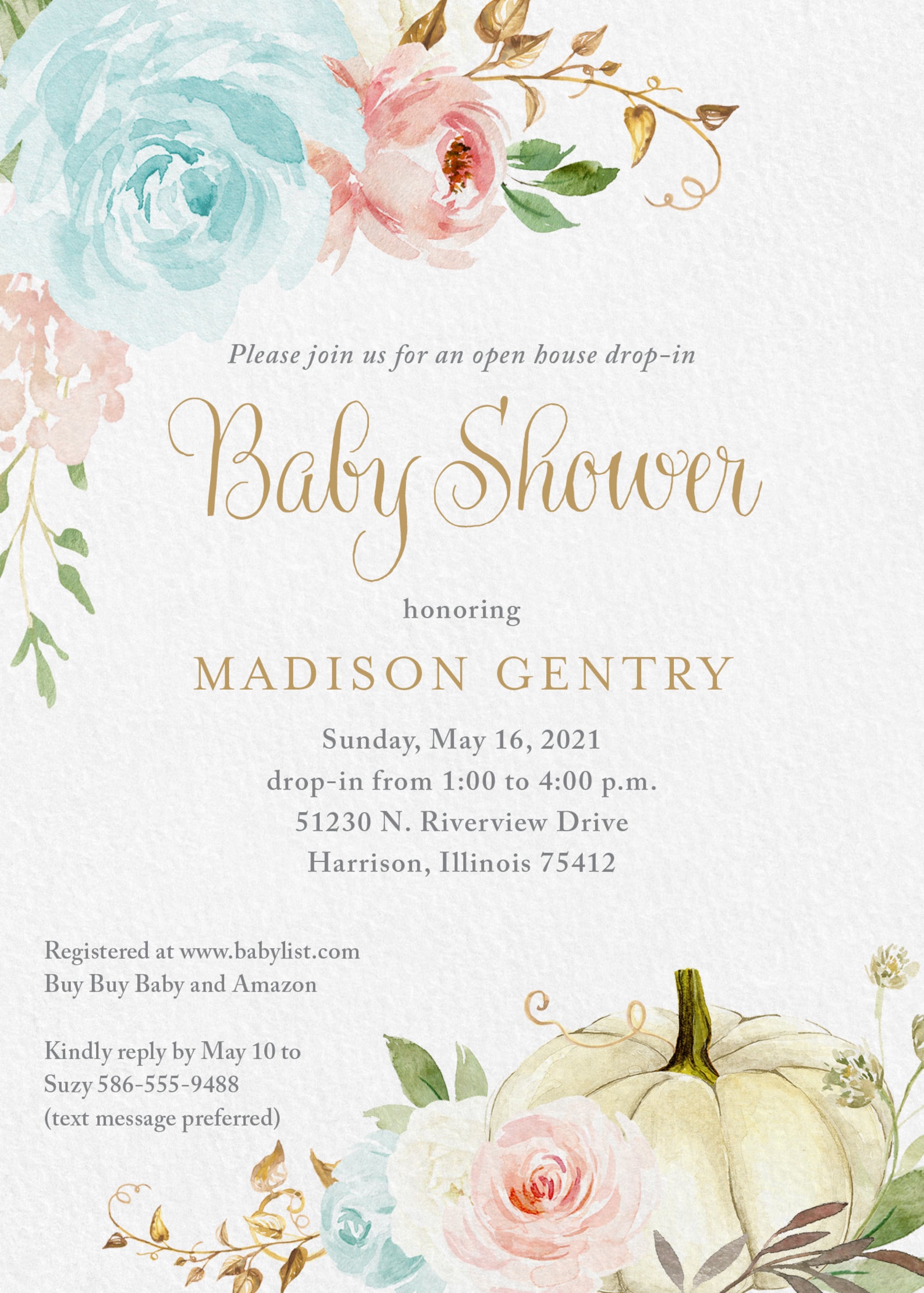 Open House Drop In Baby Shower Invitation Etsy