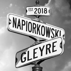 Strret Sign Photo Cards Printable Personalized Street Signs Digital Photo, You Print & Frame ...