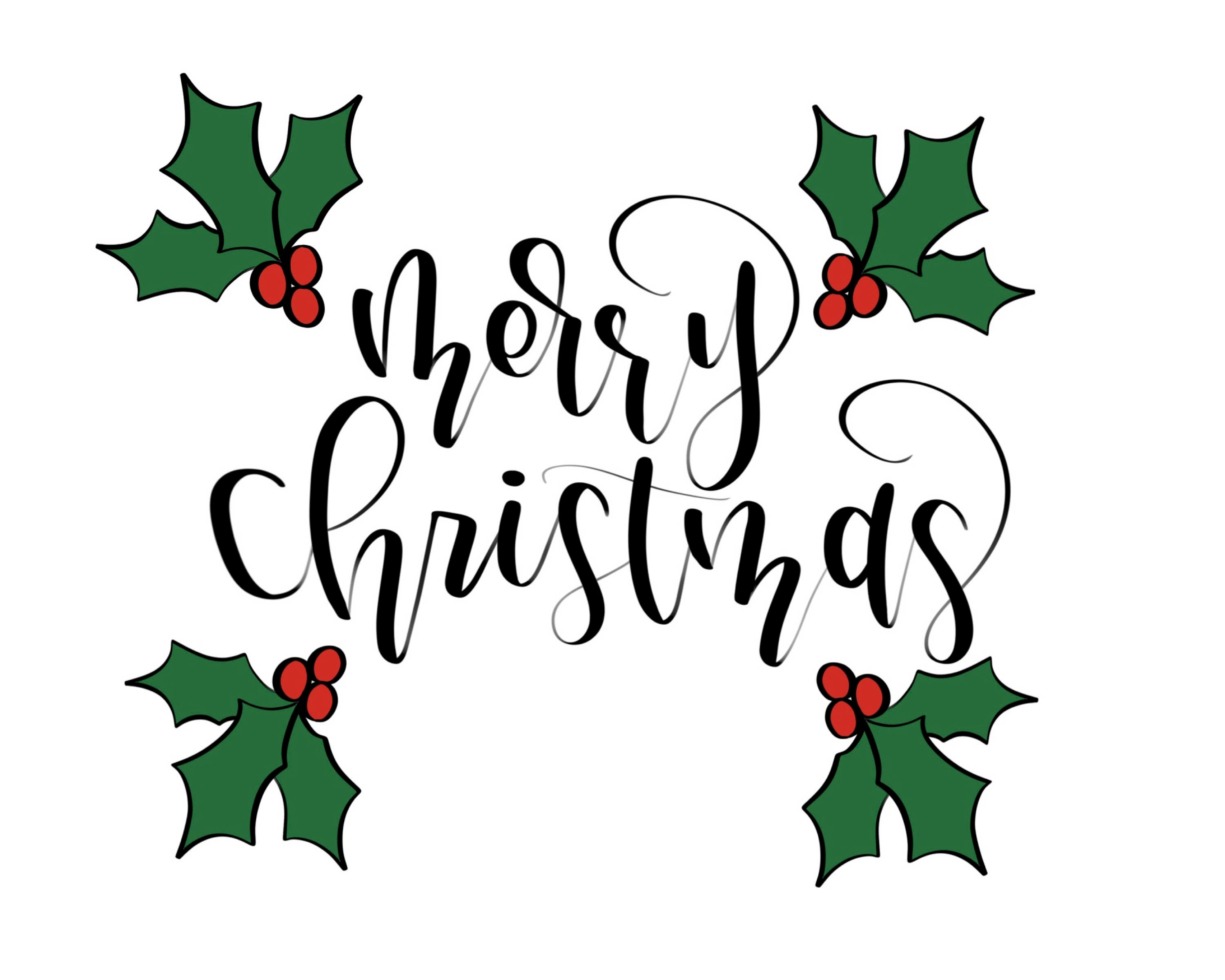 Merry Christmas Printable/ Christmas Prints/ Holiday Prints/ Holiday ...