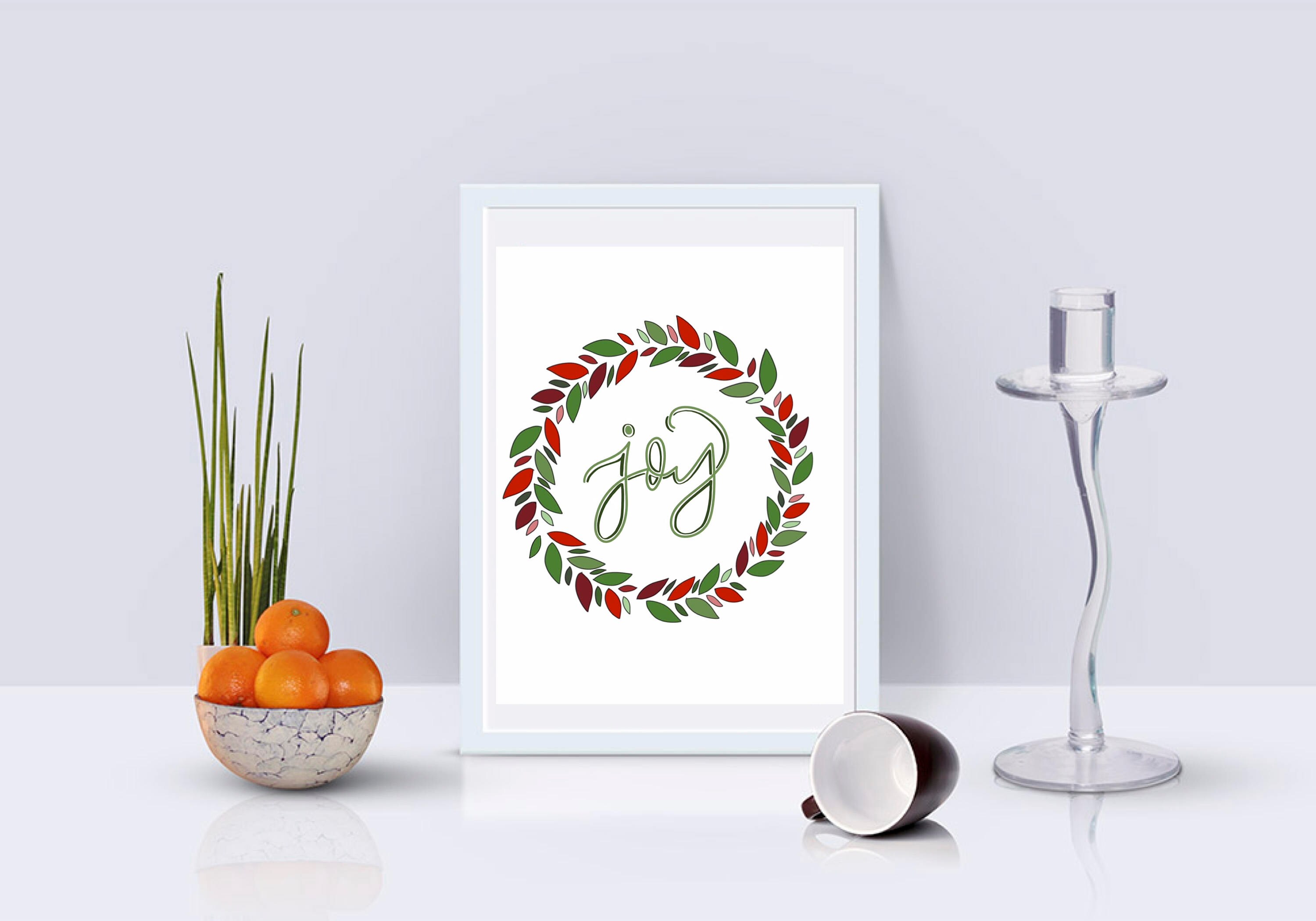 Joy Printable/ Christmas Printable/ Christmas Print/ Christmas - Etsy