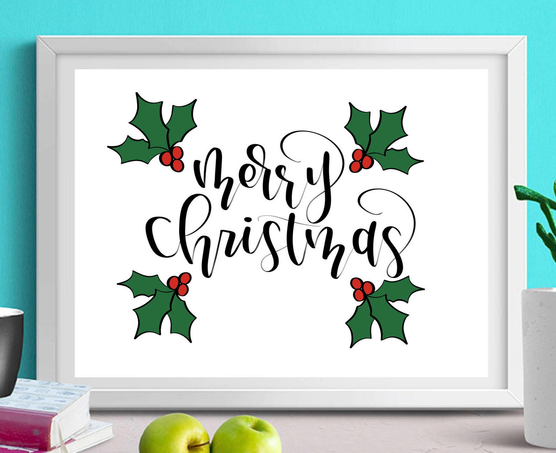 Merry Christmas Printable/ Christmas Prints/ Holiday Prints/ Holiday ...
