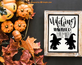 Halloween Printable/ Witch Printable/ Halloween Decor/ Wall Art/ Printable Quote/ Calligraphy Print/