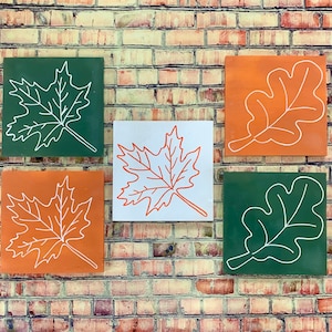 Fall leaf | Autumn home decor | hand painted sign |