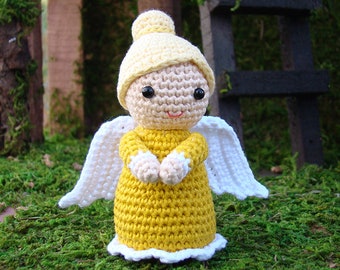 Amigurumi angel doll, Crochet angels, Crocheted angel, Handmade nativity set